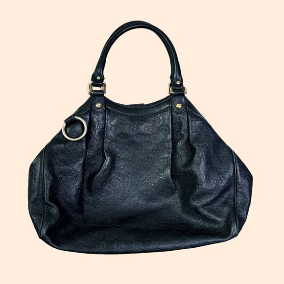 Gucci Sukey Tote Guccissima Black - Picture 1 of 15